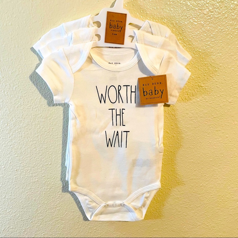 New Rae Dunn baby onesies